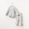 Baby Knit Set – Blue & Beige (2 Pieces)