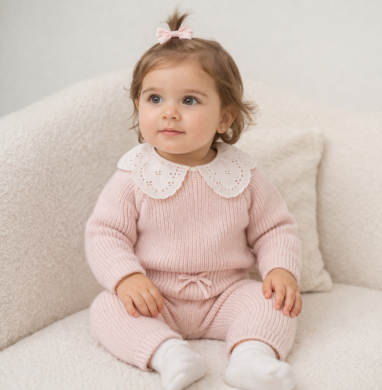 Baby Knit Set – Pink (2 pcs)